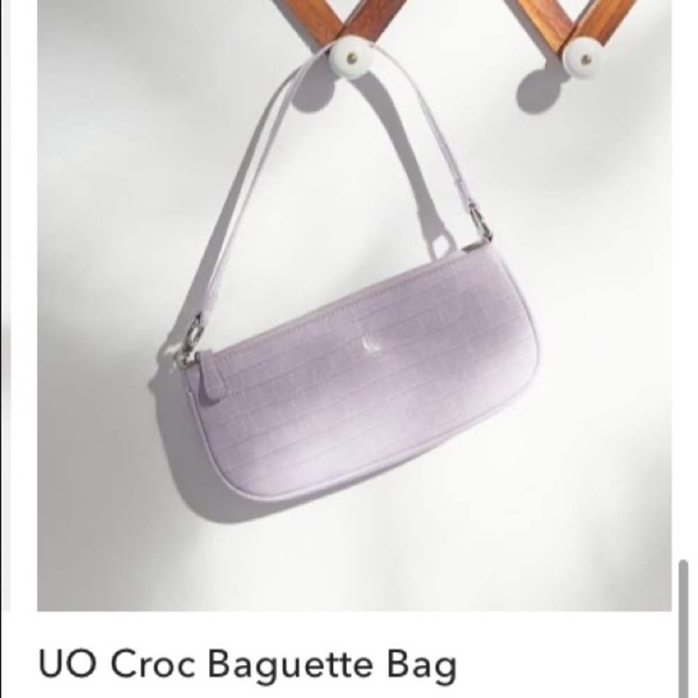 UO Croc Baguette Bag